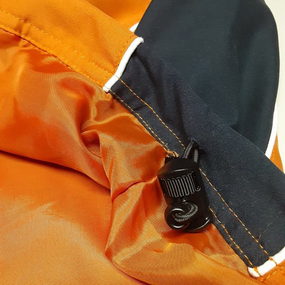 CALLAWAY MEN'S GOLF PULLOVER SHIRT | Size L | 1/4 Zip | Orange w/Black Stripe - Picture 10 of 14